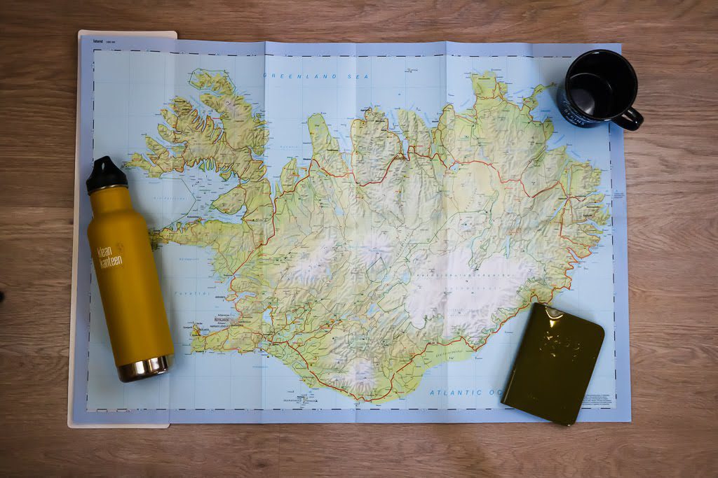IJsland, kaart