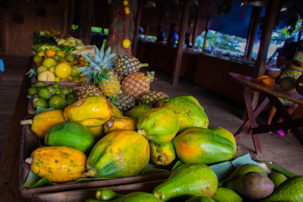 Fresh fruit Sao Tome - destination perfect for vegans