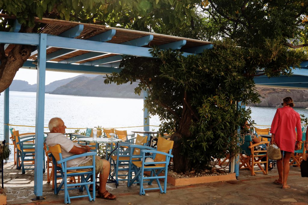 Photo of Kythera Island - Greece - Terrace in the sun by the sea - Travelingin Greece