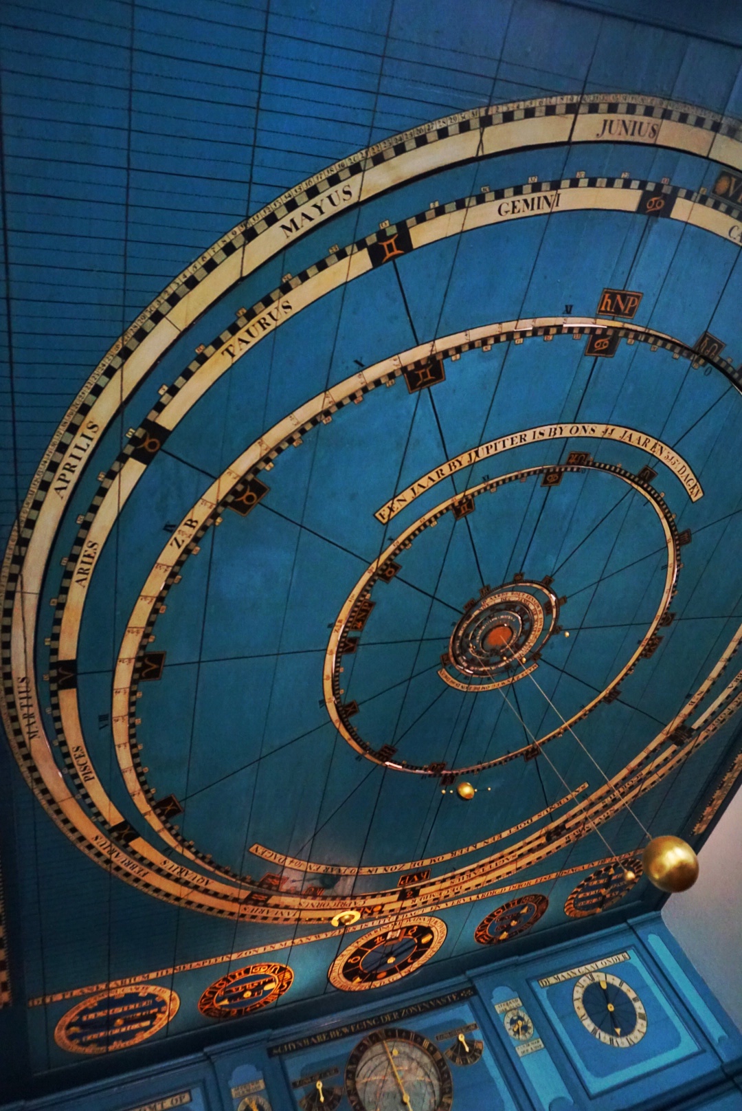 the incredibly impressive Eise Eisinga Planetarium