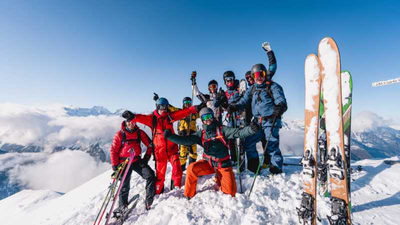 Tourski in Verbier, Zwitserland. Duurzaam Reizen