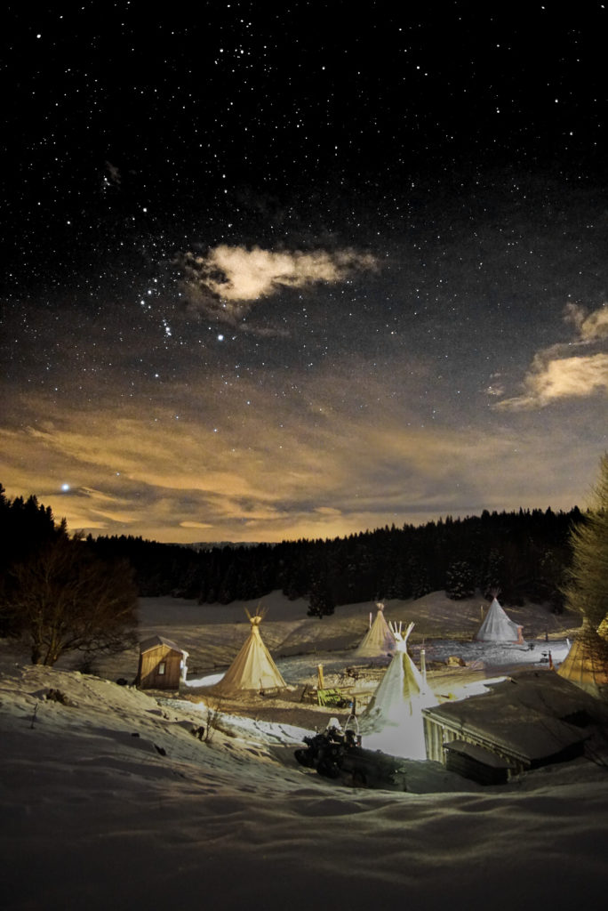 sleep in a tipi in France! It's possible in Savoie Mont Blanc, Massif des Bauges